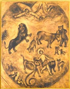 Chagall Reconciliation of all Creatures as promised by isaiah