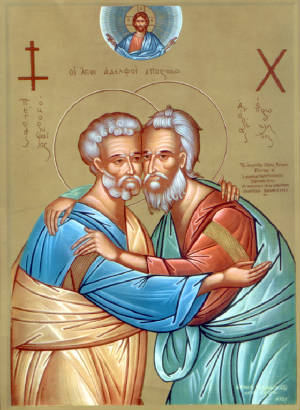 Image result for saints peter and andrew